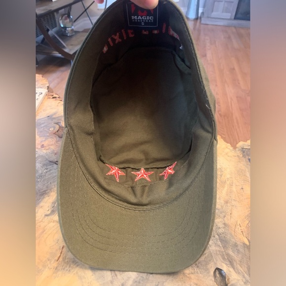 Rare Dixie Chicks Olive Green Cadet Cap by Magic Headwear - Size S - Picture 7 of 8